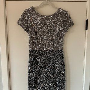 Adrianna Papell Sequined Cocktail Dress - Sz 2